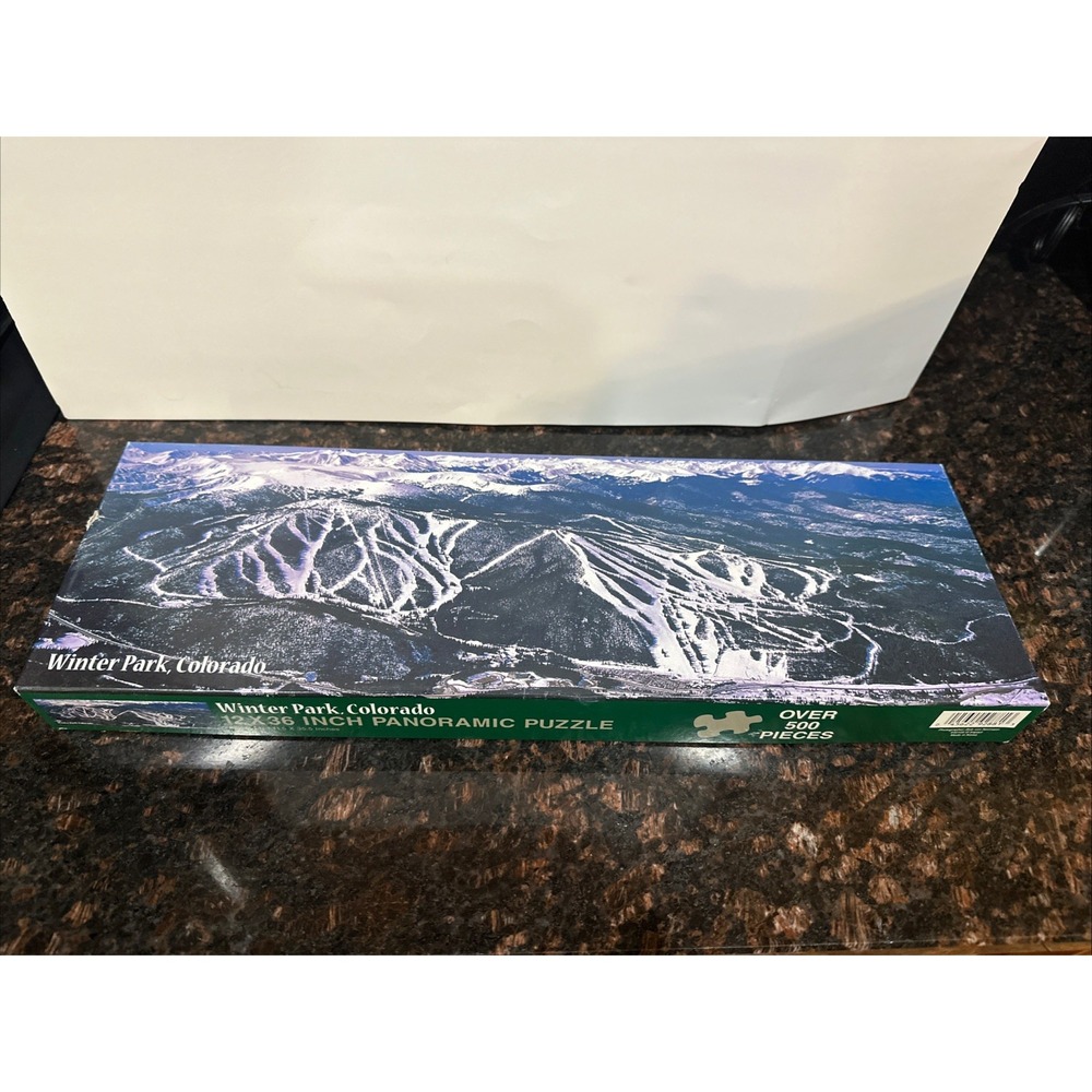 Winter Park Colorado 12x36 Panoramic 500 Piece Ski Resort Jigsaw Puzzle